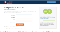 Desktop Screenshot of analyticalprocess.com